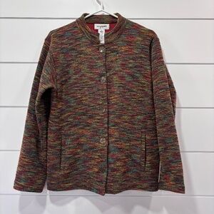 Vintage Easy Spirit made in Hong Kong wool blend button up jacket size M